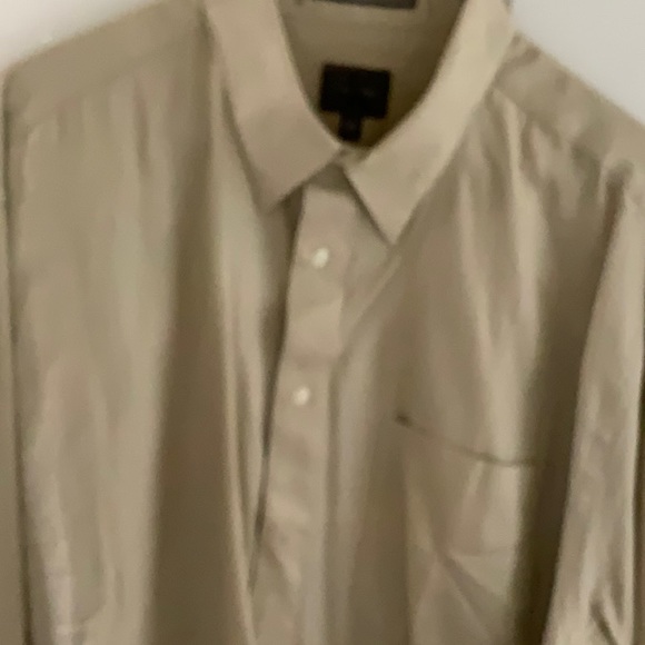 Men’s Calvin Klein Dress Shirt. 17-34/35. Beige. 100% cotton - Picture 5 of 5